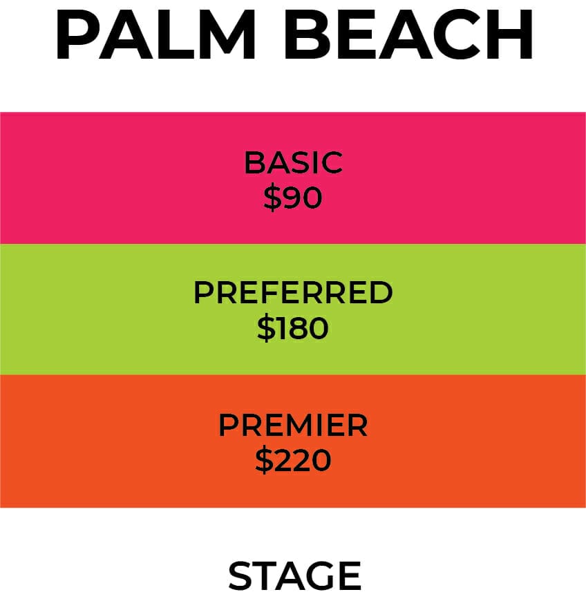 palm beach seating chart